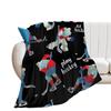Ice Hockey Throw Blanket Winter Sport Game Flannel Blanket Sporting Competition Sofa Couch Office Flannel Blankets for Kids Boys
