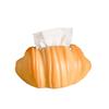 Cute Creative Croissant Tissue Box Holder Ins High Value Home Decor for Bathroom Living Room