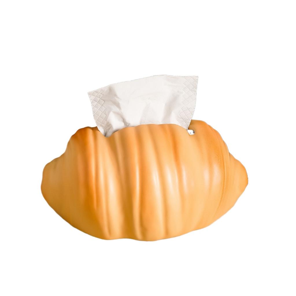 Cute Creative Croissant Tissue Box Holder Ins High Value Home Decor for Bathroom Living Room