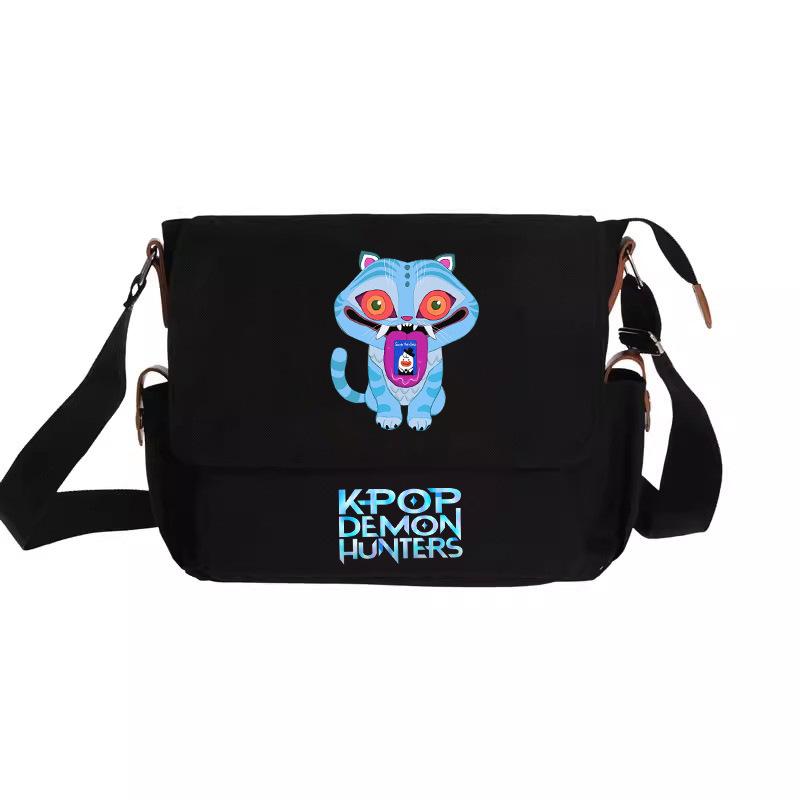New Kpop Demon Hunter Group Printed Crossbody Bag Korean Wave Peripheral Shoulder Bag Crossbody Bag Canvas Bag Girls KTY