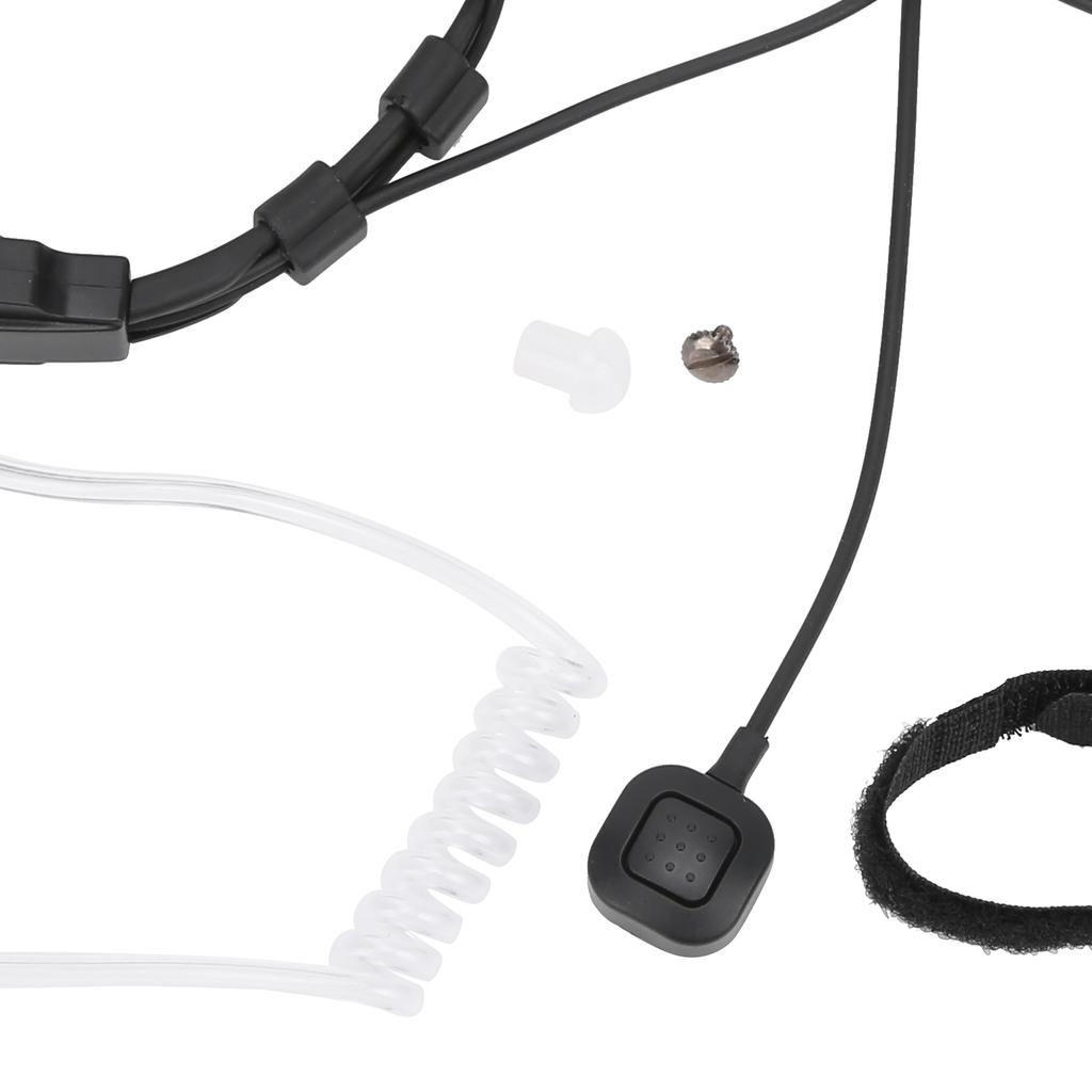 Throat Earpiece Headset Air Acoustic Tube Throat Vibration PTT Mic Headset for UV9R Plus BF9700 BFA58