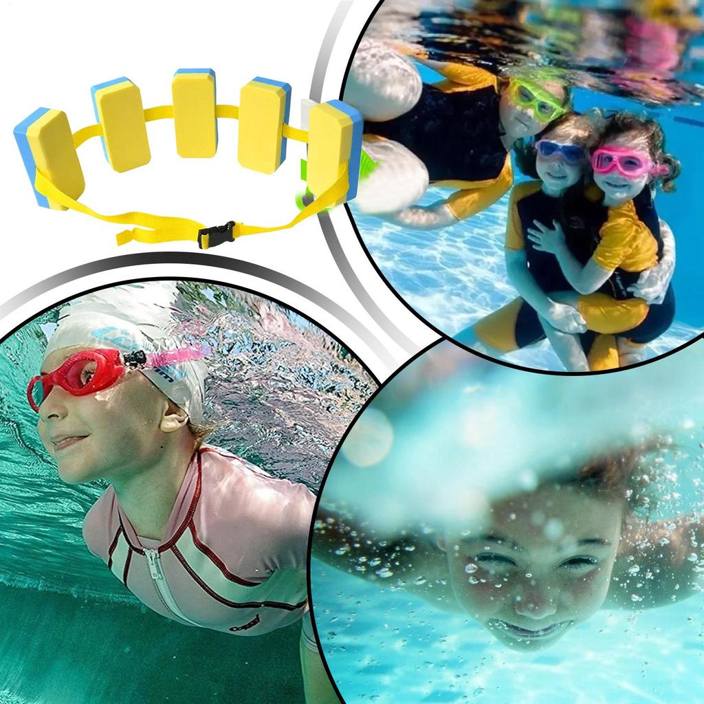 Kinder Schwimmgürtel EVA Schaum Verstellbarer Schwimmauftrieb Hüftgurt Sommer Schwimmtrainingshilfe Für Kinder 7-10 Jahre