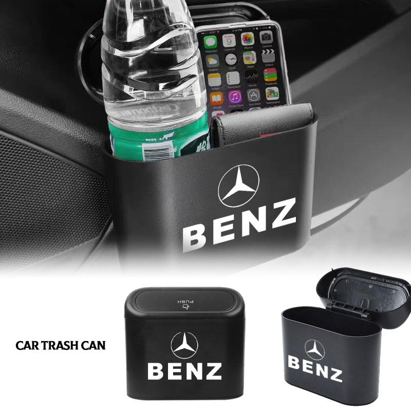 Car Trash Bin Hanging Vehicle Garbage Dust Case Storage Box For Mercedes-Benz C500 C200 C300 A B C E GLA CLA GLK GL ML GLE V177 W247 W176 W207