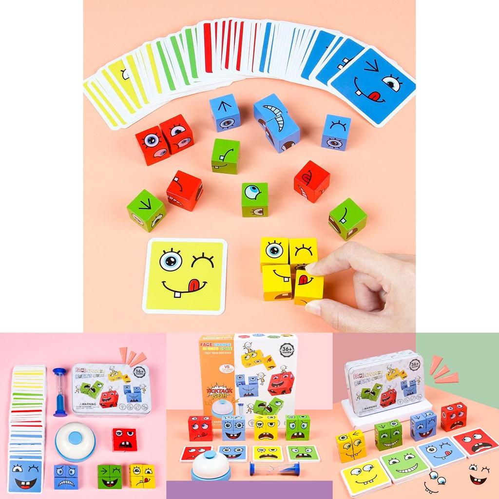 Wooden Transforming Puzzle Cube With Sound Button