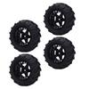 4Pcs RC Car Tires 80mm Wheels for 1 14 1 16 RC Truck with Paddles for Snow Sand Rubber Plastic