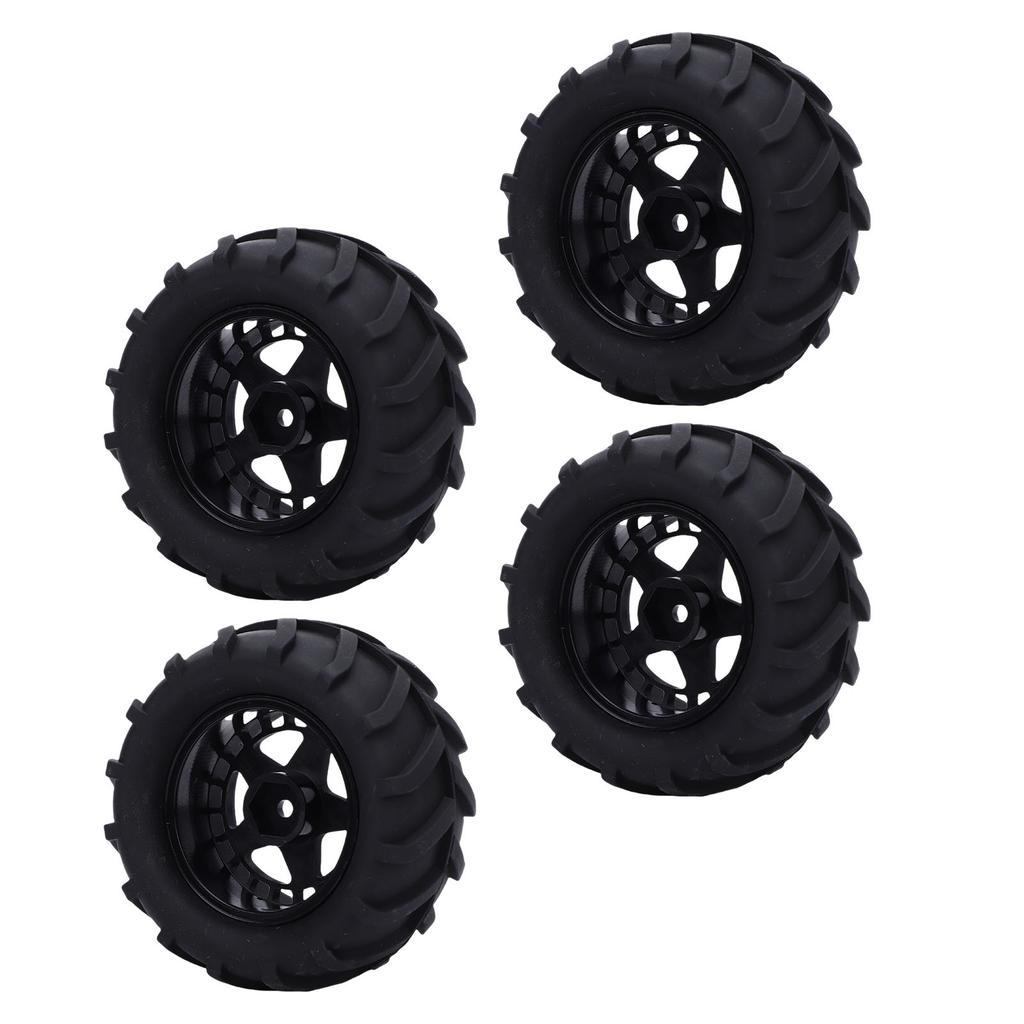 4Pcs RC Car Tires 80mm Wheels for 1 14 1 16 RC Truck with Paddles for Snow Sand Rubber Plastic