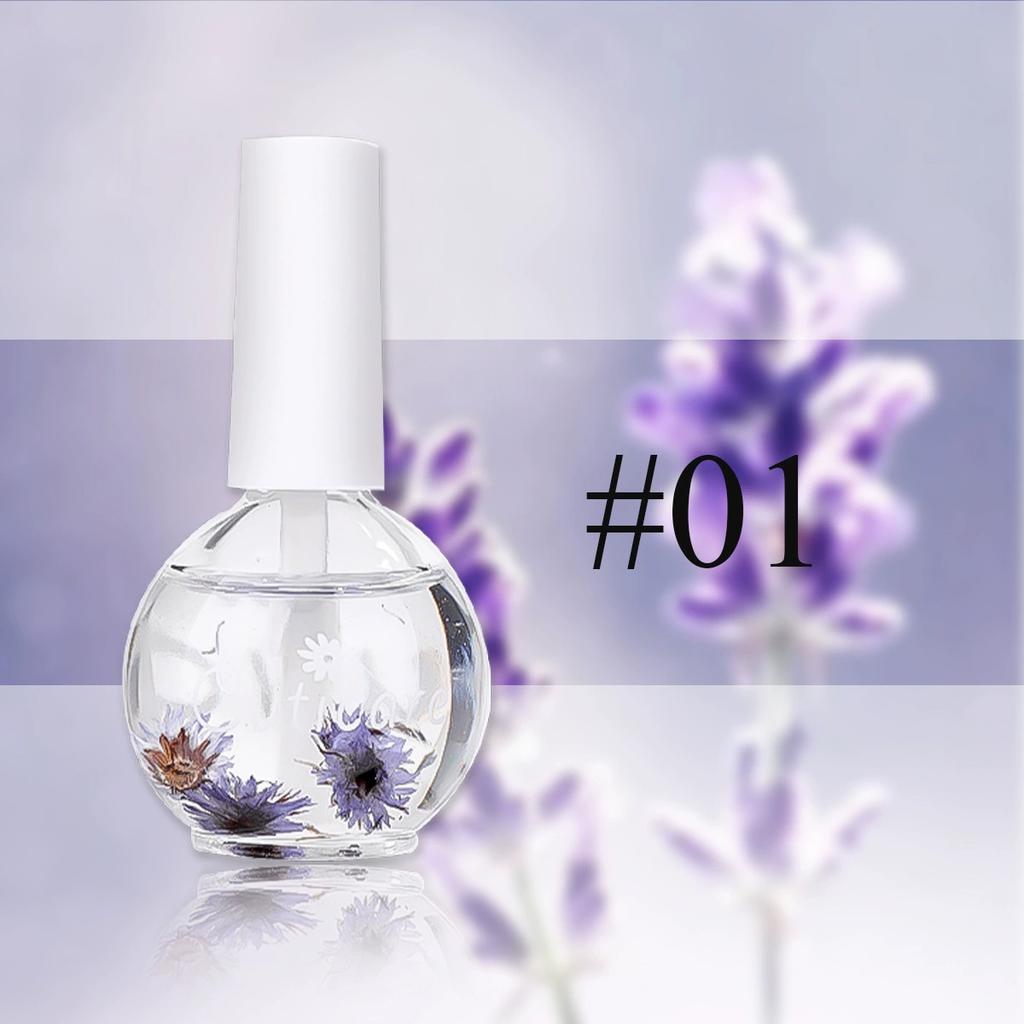 Óleo Nutritivo para Cutículas de Flores Secas 10ML Nutrir Reparar Unhas Danificadas Óleo para Cuidados com as Unhas Tratamento Hidrata Fortalece Unhas Brilhantes