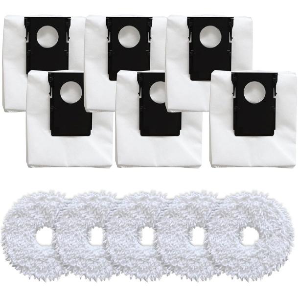 Dust Bags Replacement For Eureka J15 Pro For Ultra Floor Vacuum Cleaner, Large Capacity Replacement Dust Bags Vacuum Cleaner, Include 5* Mop Cloths +