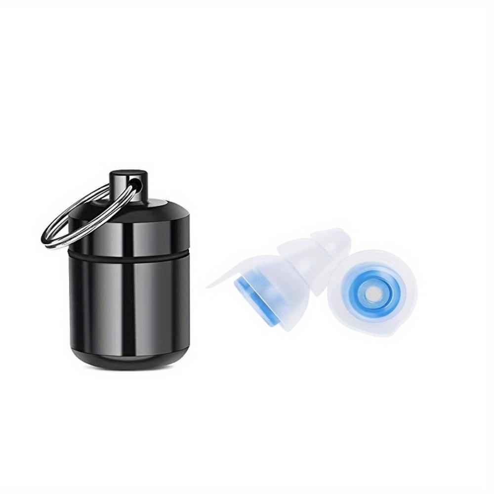 

1pc Reusable High Fidelity Concert Ear Plugs with Waterproof Case for Music Festivals, Motorcycling & Noise Protection,Best Gift синий