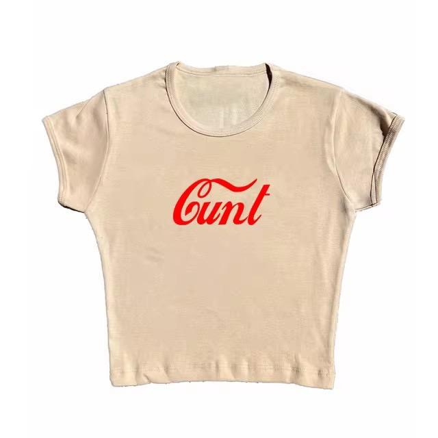 

VAYLA Streetwear Women Aesthetic 2000s Crop Tops Vintage Print Punk Cute Casual Summer T-Shirts Y2k Clothes 90s Grunge Gothic Baby Tee XXL