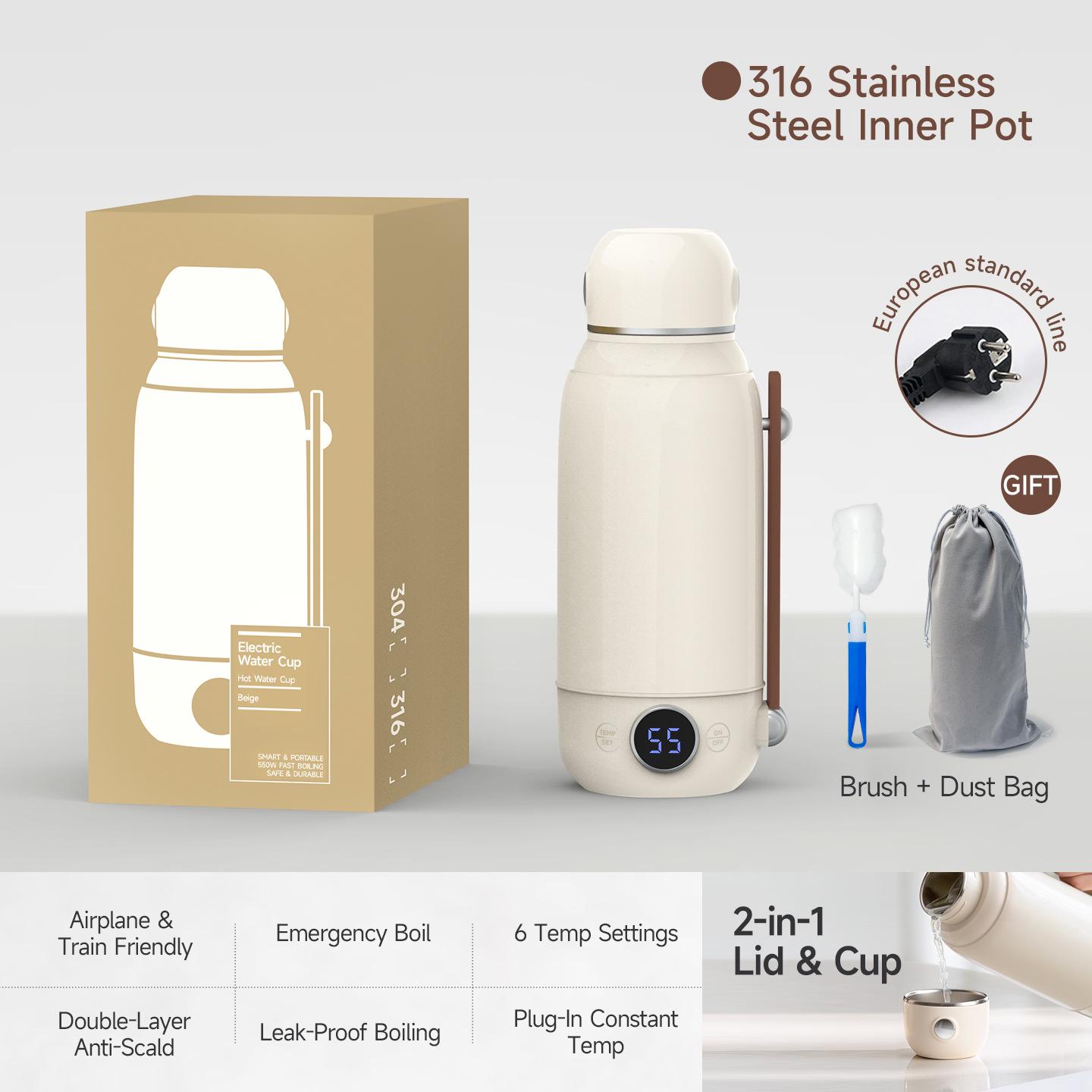 Portable Electric Kettle with Warming Function and Constant Temperature Control