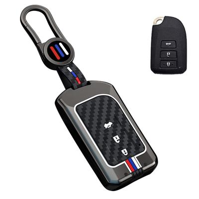 Schlüsseletui für Toyota, Smart Key Hülle, Schlüsselabdeckung, Zinklegierung, Silikon Toyota Spezifisch