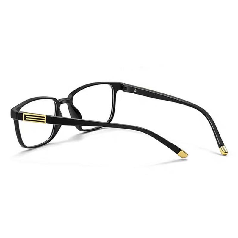 Herren Retro Quadratische Anti-Blaulicht Lesebrille – High-Definition, High-End für mittleres und älteres Alter