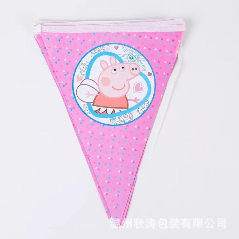 Festival Party Decorations Supplies Peppa Pig Theme Home Decor Birthday Party Decoration Set