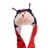 3 in 1 Animal Hat Gloves Scarf, Halloween Fancy Dress Winter Warm Soft Cosplay Photo Props Costume