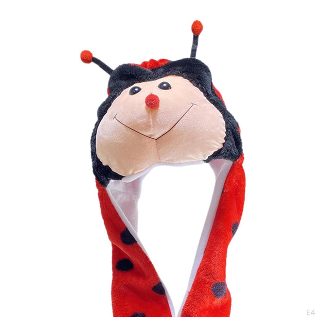 3 in 1 Animal Hat Gloves Scarf, Halloween Fancy Dress Winter Warm Soft Cosplay Photo Props Costume