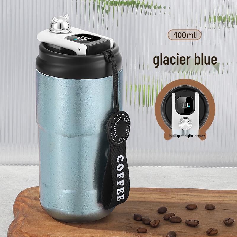MRSIKEY 400ml Titanium Smart Temperature Coffee Cup