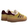 Adidas Gazelle Bold Almost Yellow Maroon