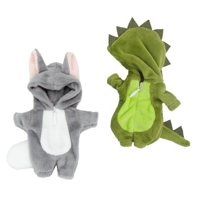 Traje de Muñeca HAMILO para Cuerpo OB11 Dinosaurio Lobo Juego de 2
