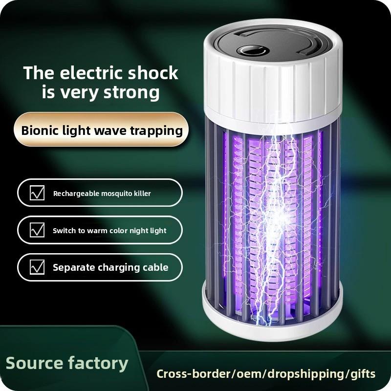 Lámpara matamosquitos eléctrica recargable, dispositivo repelente de insectos portátil USB