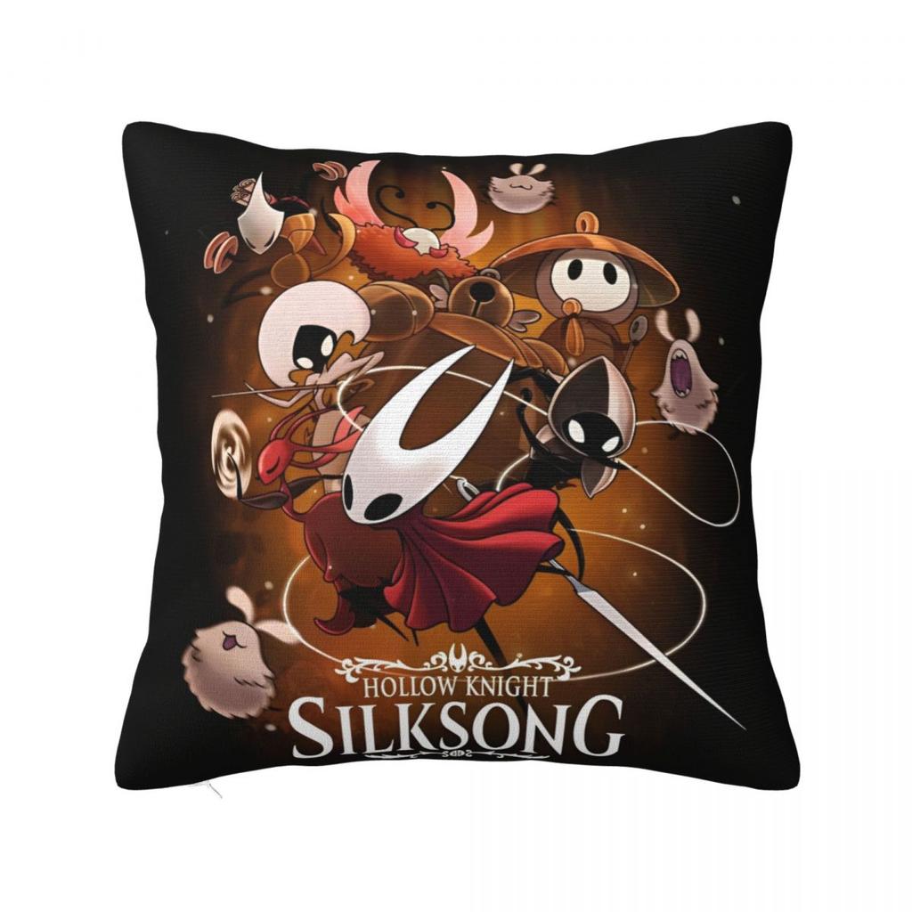 Hollow Knight Funny Games Printed Pillowcase Cushion Cover Pillow Covers Y2K Seat Decorations Square Multi-Size