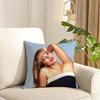 Singer Sabrina CarpenterS Cushion Cover Reversible Plush Pillow Cover Soft Fluffy  Home Decor for Sofa Bedroom