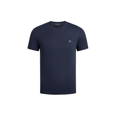 Logo Print Crew Neck Casual Short Sleeve T-Shirt 2-Pack Men Tops Navy 111267-4R722-70835
