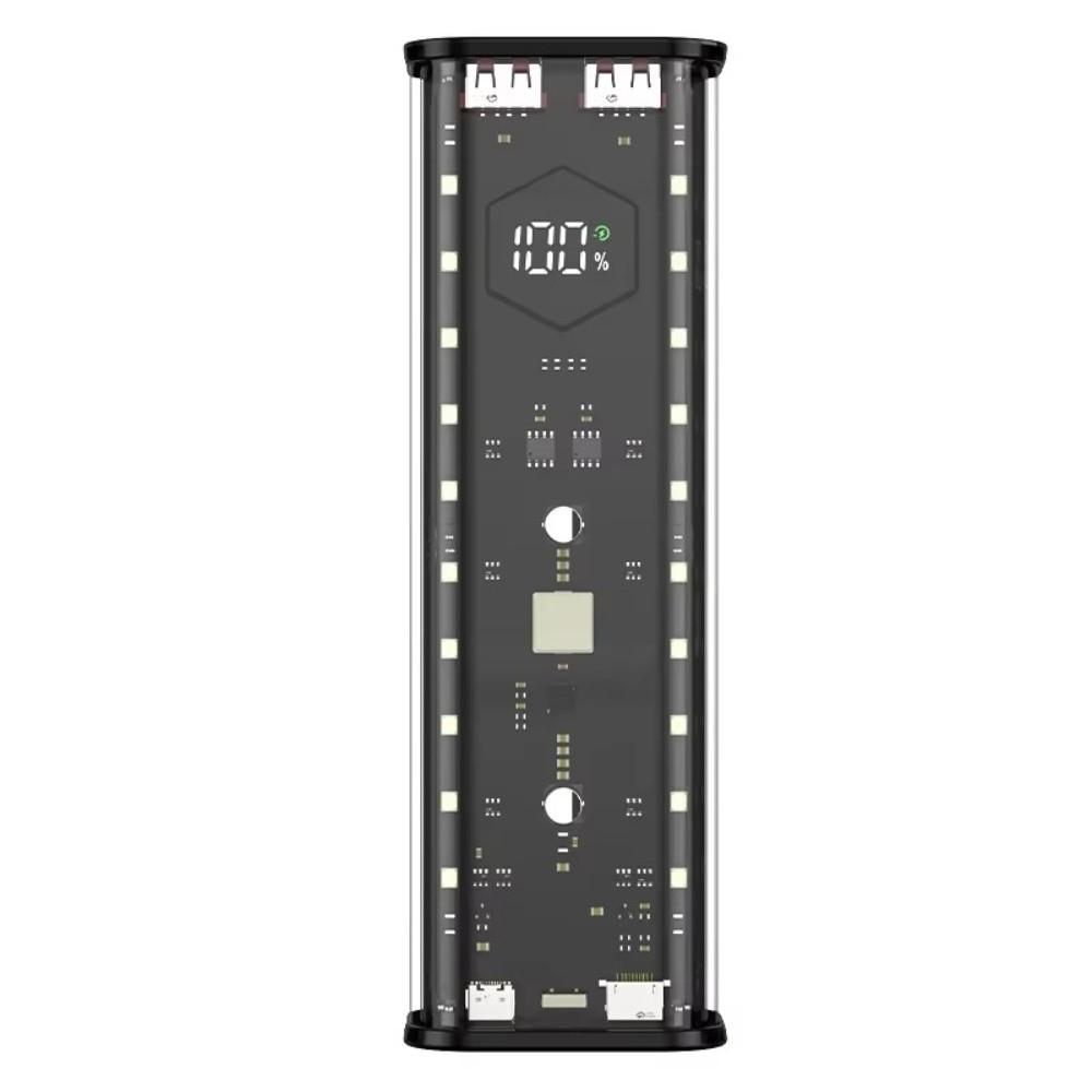 Transparent Power Bank Case Portable Battery Storage Box DIY Project Battery Shell Night Light