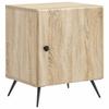 Nightstand Sonoma Oak Finish 43 X 34.5 X 50 Cm Engineered Wood