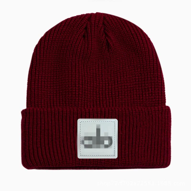 Winter Knit Beanie Warm Embroidery Stretch Casual Hat Men Women