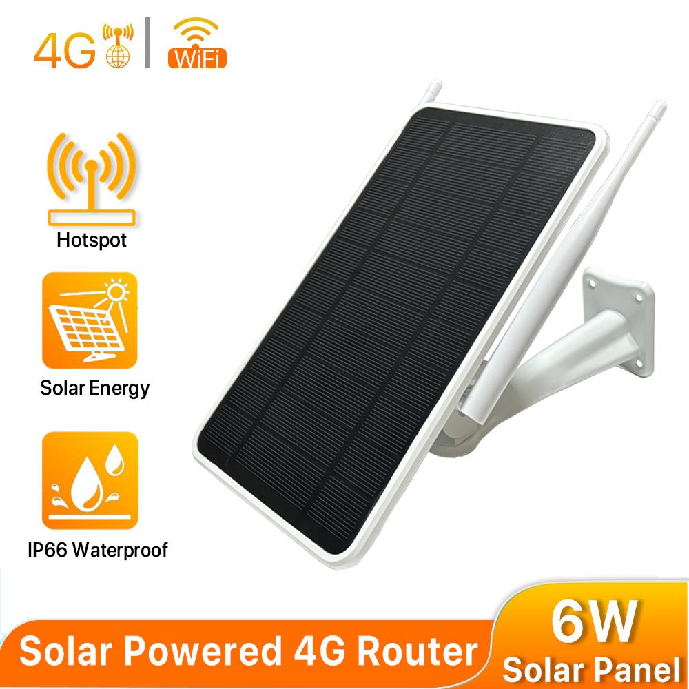 

4G Router WiFi Repeater 150Mbps 6W Solar Panel IP66 Waterproof Total 10400mAh Batteries For Computer or Wifi IP Camera CHINA лесть