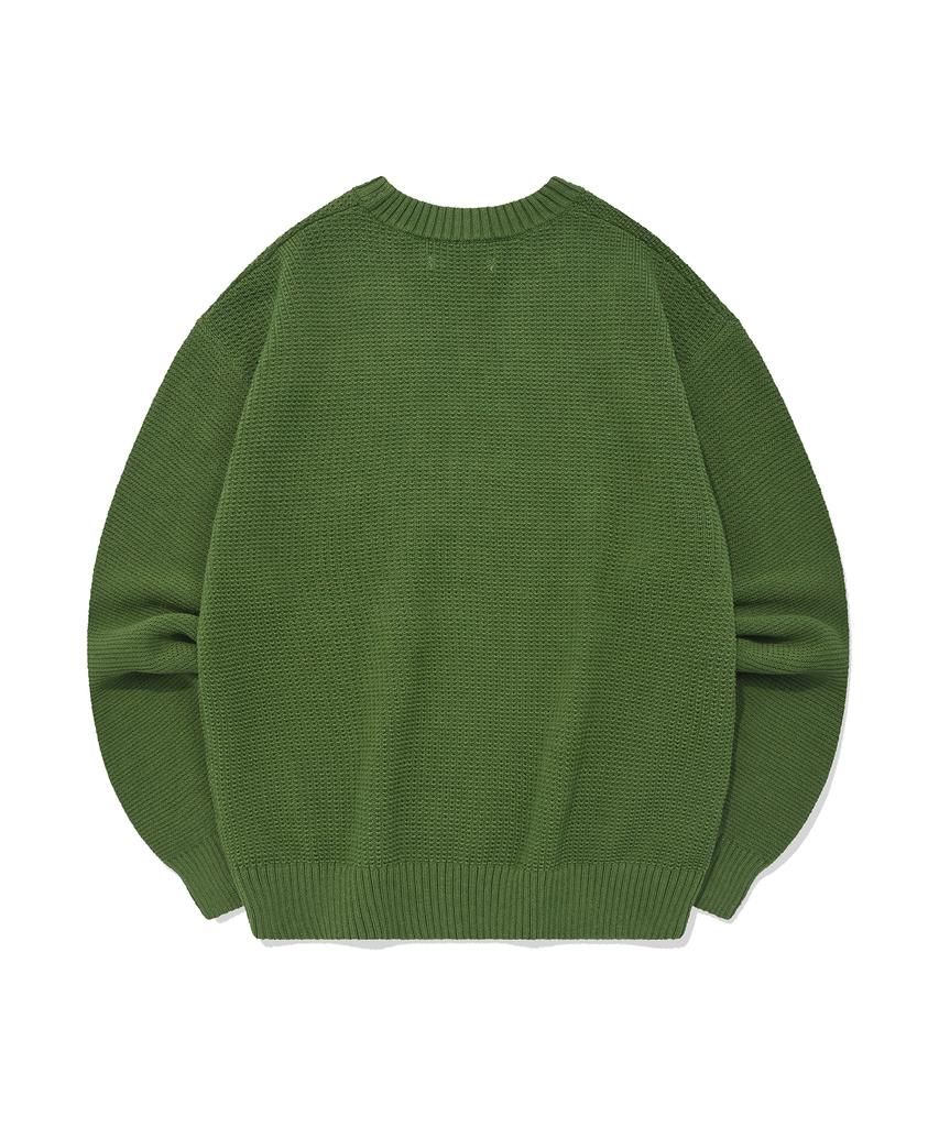 FALLETT Youth Letter Knit Green