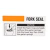 Stainless Steel, Rubber Bicycle Front Fork Oil Seal Kit Bike Dust Seal Kit  Front Fork Servicing