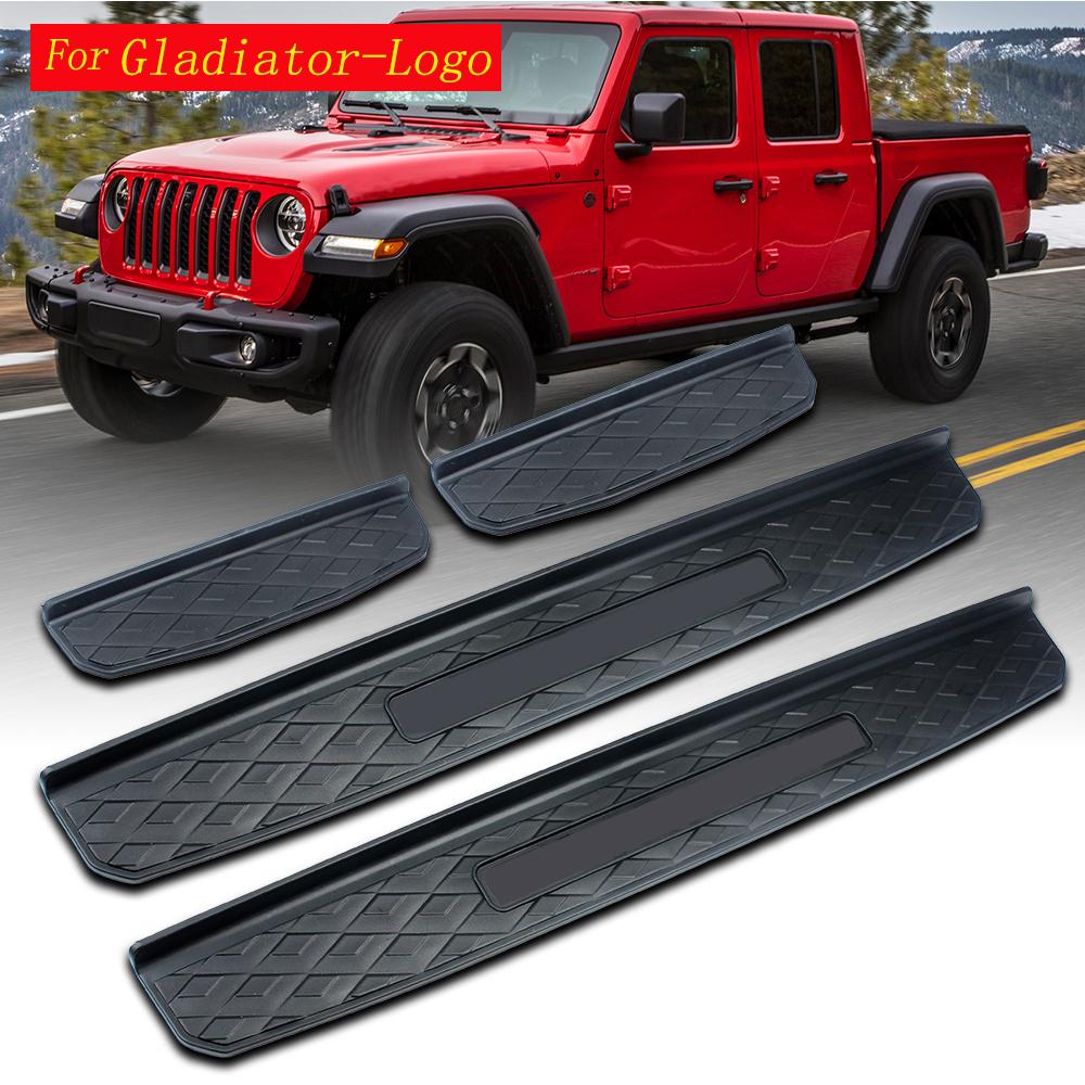 Einstiegsleisten für Autotüren Türschutzeinstiegsleisten Abdeckung Außenzubehör Für Wrangler JL Gladiator JT 2018+