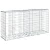 Gabion with Lid 200 X 50 X 100 Cm Galvanized Iron