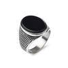 Men's/Women Many Gemstone Style 316LStainless Steel Onyx Scale Texture Rings Classic Fashion Trend Jewelry High Quality Product