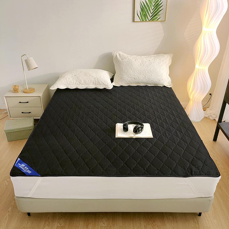 Wodoodporny Pikowany Ochraniacz na Materac i Antypoślizgowa Podkładka Inkontynencyjna z Bawełnianym Pyłoszczelnym Pokrowcem na Łóżko