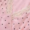 Spring 2026 Polka Dot Puff Sleeve French Lace Dress - Vacation Style
