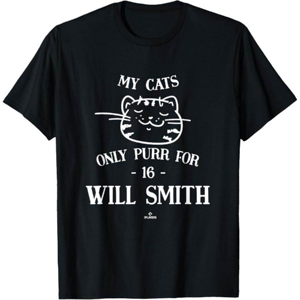 Cat Lovers for Will Smith Los Angeles MLBPA T-Shirt