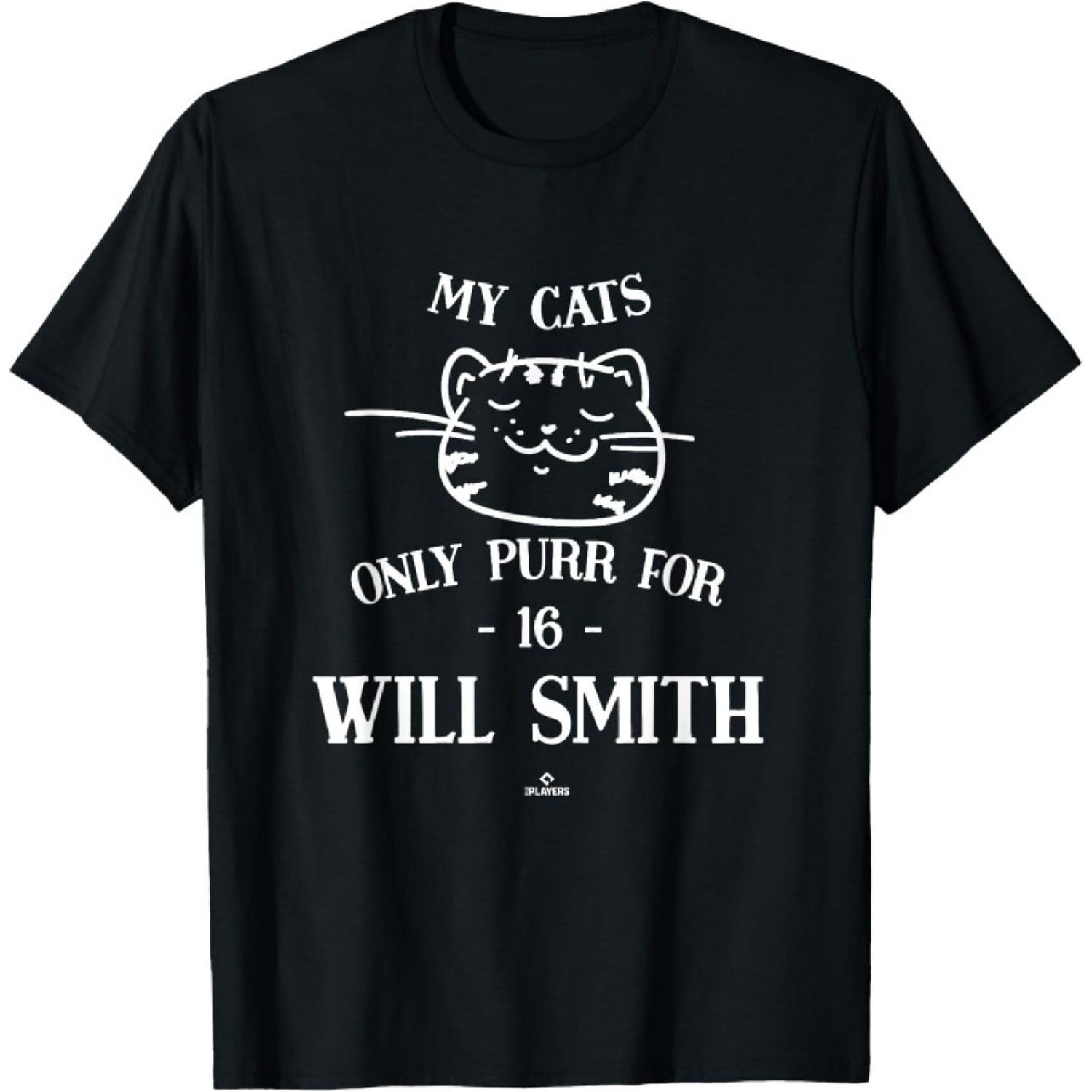 Cat Lovers for Will Smith Los Angeles MLBPA T-Shirt XXXXXL чёрный