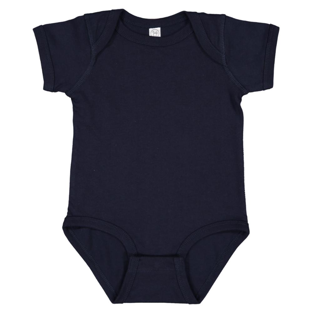 Rabbit Skins Baby Fine Jersey Short-Sleeved Bodysuit
