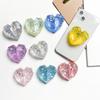 Mobile Phone Finger Telescopic Colorful Sequins Holder Universal 3D Love Heart Folding Phone