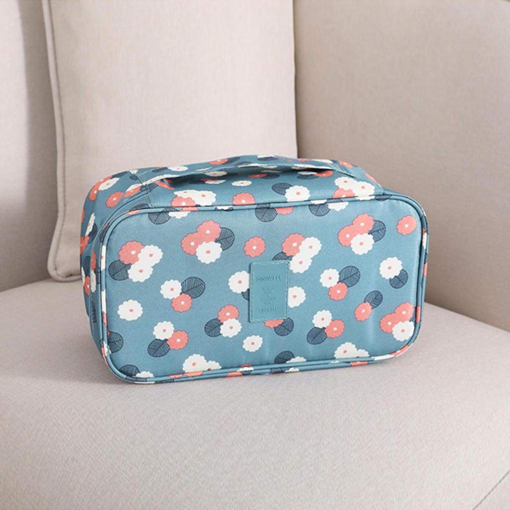 Tragbare Reise-Aufbewahrungstasche, multifunktionale BH-Unterwäsche-Organizer-Taschen, Kulturbeutel, Kosmetiktasche für Outdoor-Reisen