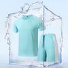 Short-sleeved Shorts Sports Short Suit Men's Outdoor Breathable Quick-drying Sports Suit Sports Suit Short-sleeved Shorts Suit
