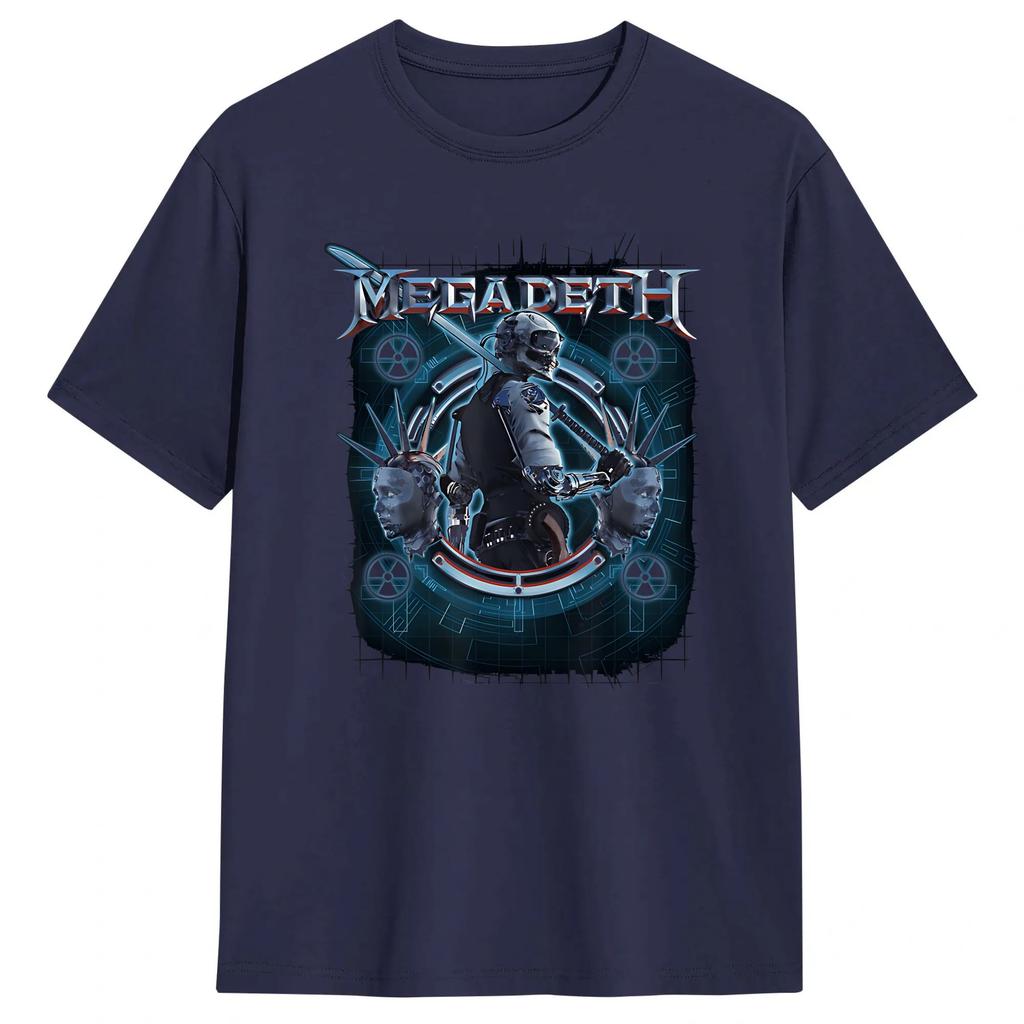 Vic Rattlehead Megadeths TShirts Unisex Funny 100 Cotton Tee Shirt Crew Neck Short Sleeve T Shirts Summer Tops