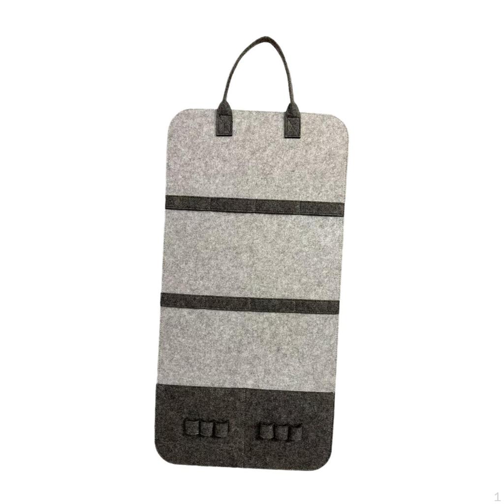 Cat Feather Toy Storage Felt Bag Teaser Toys Holder Pet for Closet