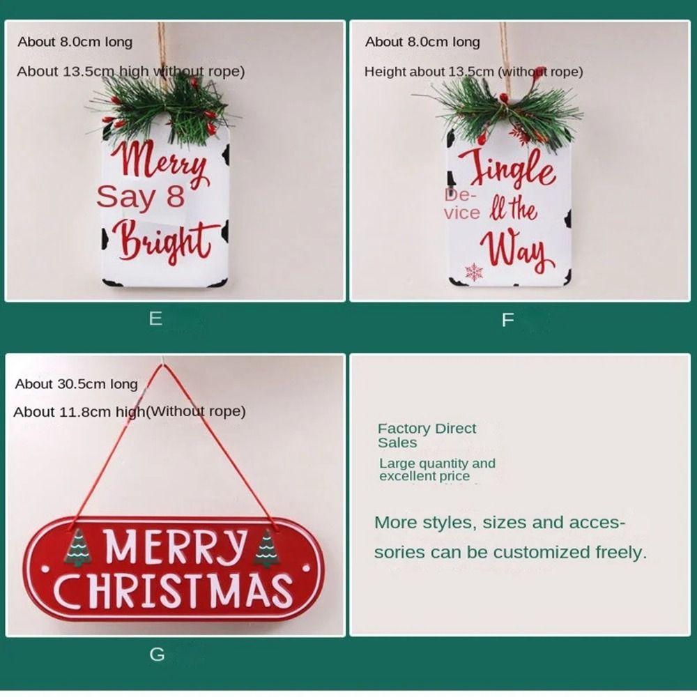 Creative Christmas Welcome Card DIY Christmas Sign Plaque New Christmas Pendant  Merry Christmas