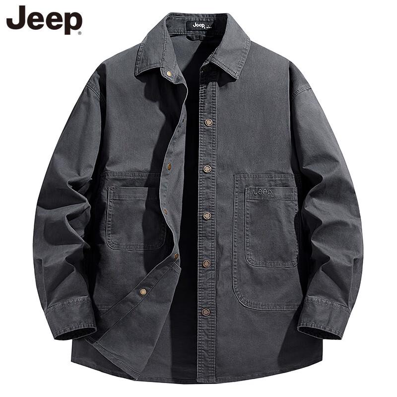 JEEP Men s Long Sleeve Casual Outdoor Shirt L