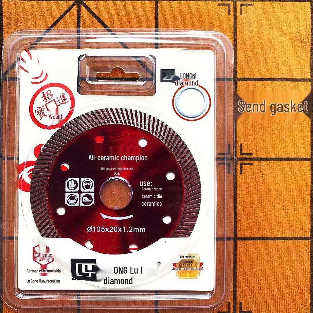 Ultra-Thin All-Porcelain Tile Cutting Disc - No-Chip Ceramic & Marble Saw Blade for Angle Grinders
