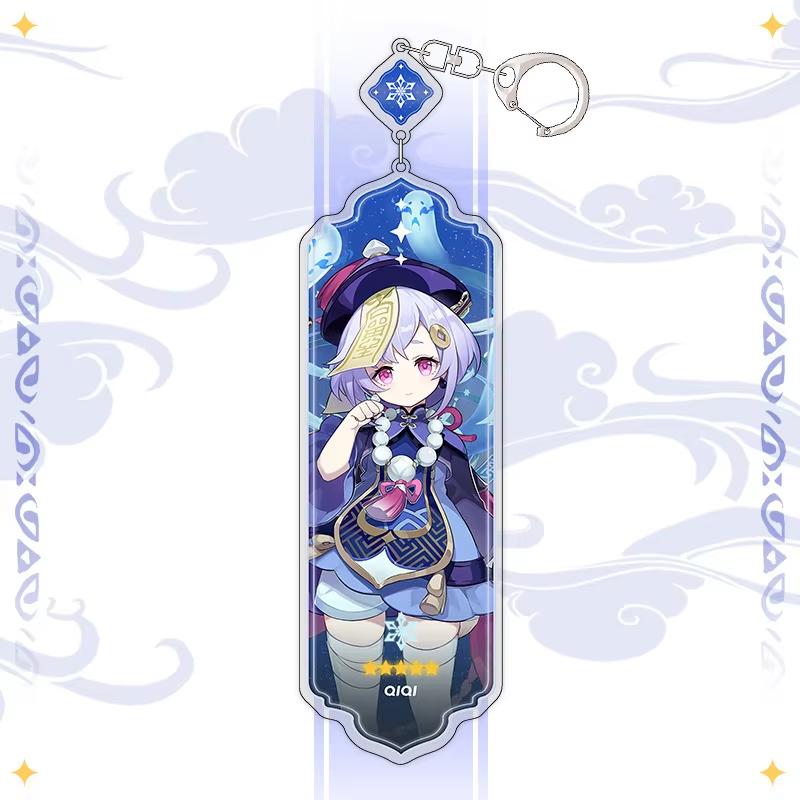 Portachiavi Anime Linnea Flins Durin Mualani Furina Arlecchino Accessori Portachiavi Genshin Impact Ciondolo Carino per Borsa Portachiavi Regalo